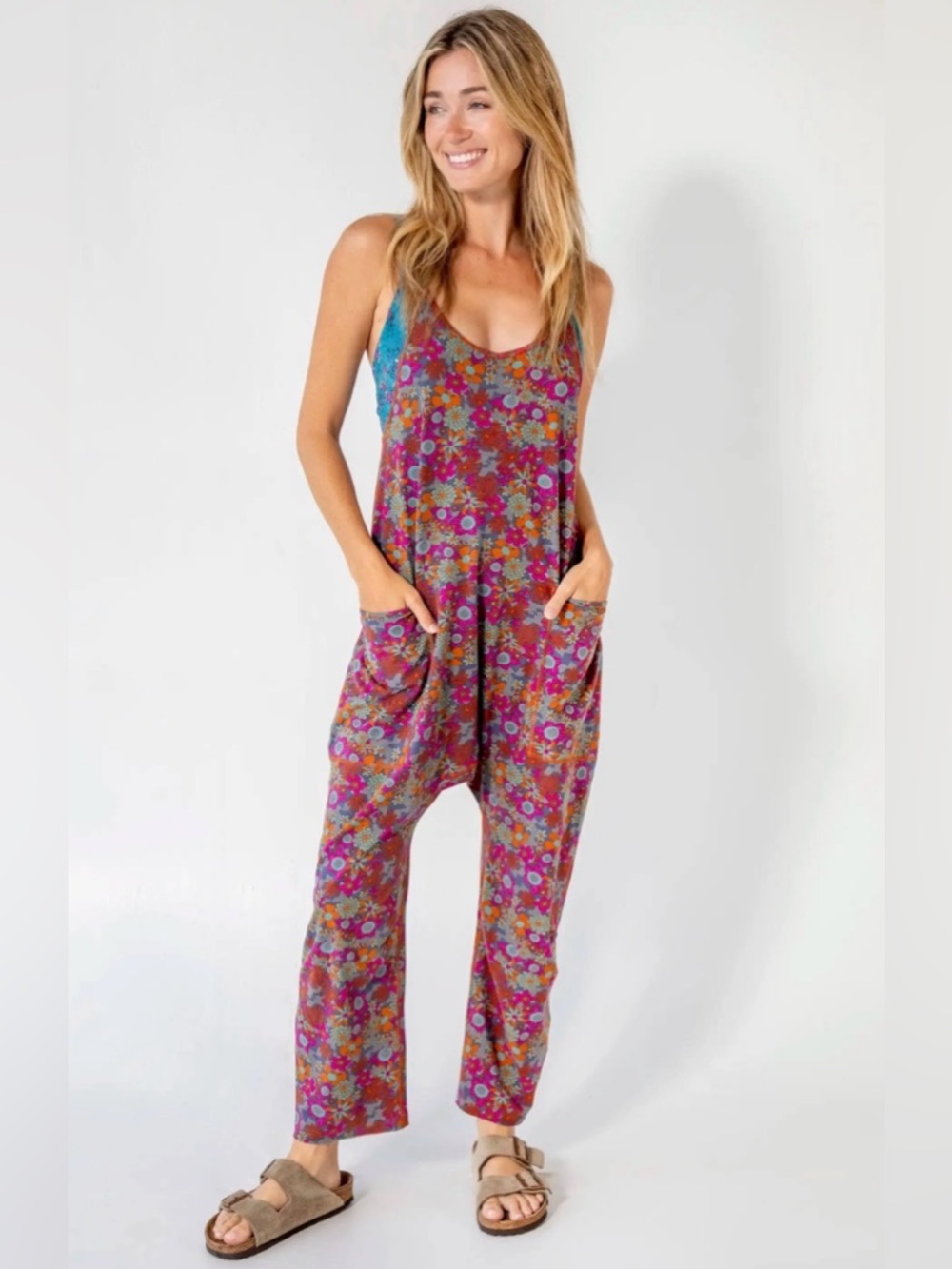 Natural Life Lucy Jumpsuit-Deep Rust NWOT